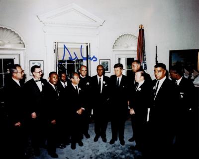 Lot #372 Civil Rights: John Lewis Signed Photograph - Image 1