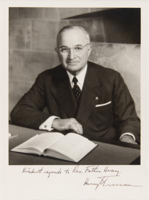Lot #188 Harry S. Truman Signed Photograph