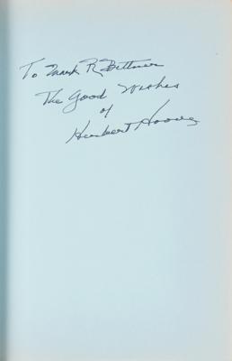 Lot #119 Herbert Hoover (3) Signed Books - The Memoirs of Herbert Hoover - Image 3