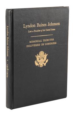Lot #125 Lady Bird Johnson Signed Book - LBJ Memorial Tributes - Image 3