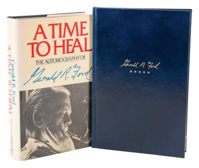 Lot #100 Gerald Ford (2) Signed Books - A Time to