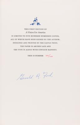 Lot #100 Gerald Ford (2) Signed Books - A Time to Heal and A Vision for America - Image 2