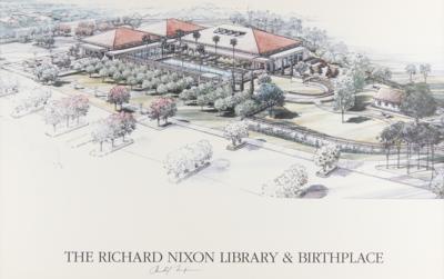 Lot #155 Richard Nixon Signed Print - Image 1