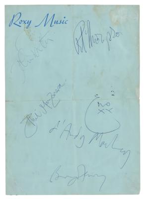 Lot #700 Roxy Music Signatures