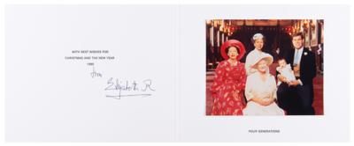 Lot #315 Elizabeth, Queen Mother Signed Christmas Card (1990) - Image 1