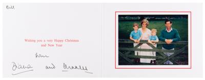 Lot #237 Princess Diana and King Charles III Signed Christmas Card (1989) - Image 1