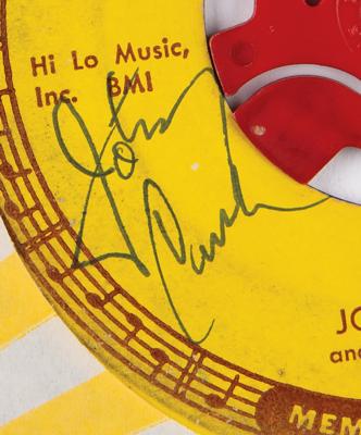 Lot #628 Johnny Cash Signed 45 RPM Single Record - 'Ballad of a Teenage Queen / Big River' (Sun Records) - Image 2