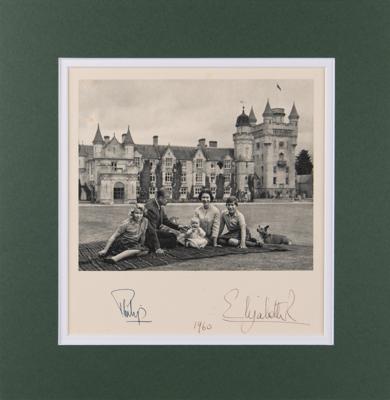 Lot #241 Queen Elizabeth II and Prince Philip Signed Photograph - Image 2