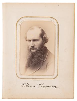 Lot #453 William Thomson, 1st Baron Kelvin Signed Photograph - Image 1