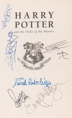 Lot #756 Harry Potter Cast-Signed Book with Radcliffe, Watson, and Grint - Image 2