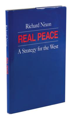 Lot #156 Richard Nixon Signed Book - Real Peace - Image 3