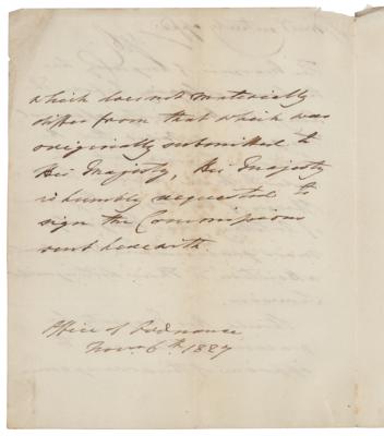 Lot #363 King George IV Autograph Endorsement Signed - Image 2