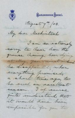 Lot #365 King George V Autograph Letter Signed