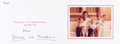 Lot #238 Princess Diana and King Charles III Signed Christmas Card (1987) - Image 1