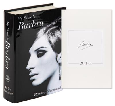 Lot #788 Barbra Streisand Signed Book - My Name Is