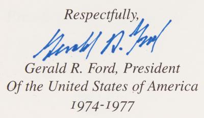 Lot #55 Gerald Ford Signed Limited Edition Book - President John F. Kennedy: Assassination Report of the Warren Commission - Image 2