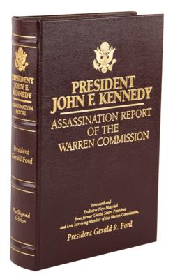 Lot #55 Gerald Ford Signed Limited Edition Book - President John F. Kennedy: Assassination Report of the Warren Commission - Image 3
