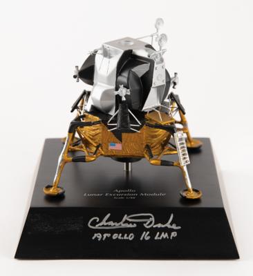 Lot #535 Charlie Duke Signed Apollo Lunar Module Model - Image 1