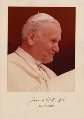Lot #247 Pope John Paul II Signed Photograph