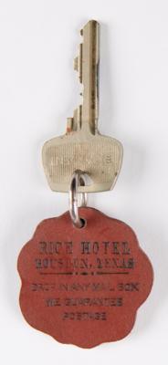 Lot #206 Kennedy Assassination: Vice President Lyndon B. Johnson's 'Gold Suite' Key from the Rice Hotel in Houston, Texas - Image 2