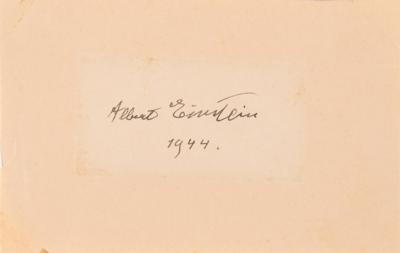 Lot #257 Albert Einstein Signature