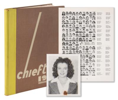 Lot #720 Marilyn Monroe 1942 The Chieftain High School Yearbook - Image 1
