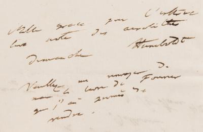 Lot #259 Alexander von Humboldt Autograph Letter Signed with Geological Sketches - Image 3