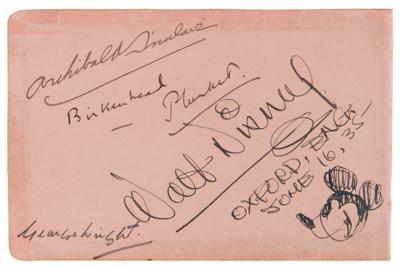 Lot #565 Walt Disney Signed Sketch of Mickey Mouse