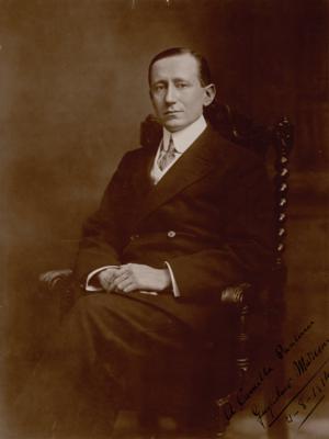 Lot #261 Guglielmo Marconi Signed Photograph - Image 1