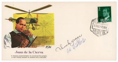 Lot #838 Chuck Yeager and James H. Doolittle Signed Commemorative Cover - Image 1