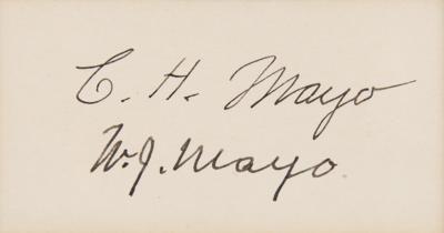 Lot #380 Mayo Brothers Signatures - Image 2