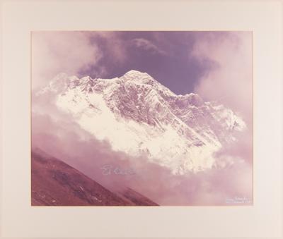 Lot #343 Edmund Hillary Signed Oversized Photograph of Mount Everest - Image 3