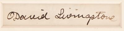 Lot #373 David Livingstone Signature - Image 2