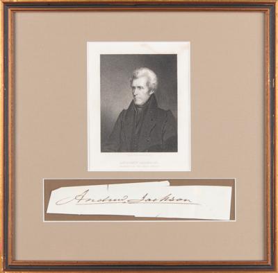 Lot #124 Andrew Jackson Signature