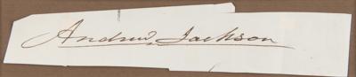 Lot #124 Andrew Jackson Signature - Image 2