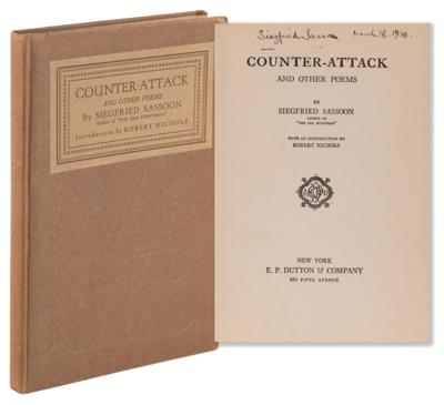 Lot #609 Siegfried Sassoon Signed Book - Counter-Attack and Other Poems - Image 2
