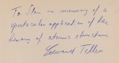 Lot #447 Edward Teller Signed Book - The Structure of Matter - Image 2