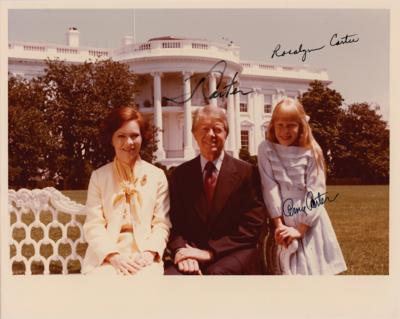 Lot #74 Jimmy, Rosalynn, and Amy Carter Signed Photograph - Image 1