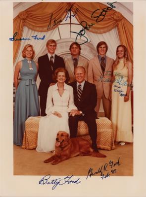 Lot #110 Gerald Ford and Family Signed Photograph