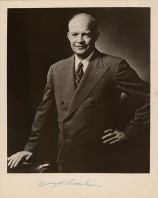 Lot #93 Dwight D. Eisenhower Signed Photograph - Image 1