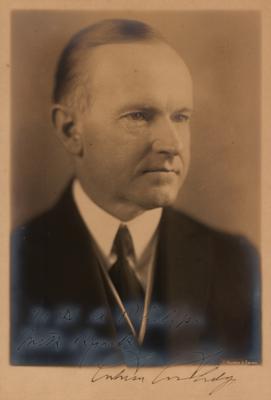 Lot #85 Calvin Coolidge Signed Photograph