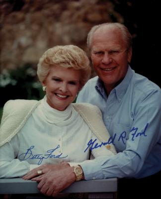 Lot #108 Gerald and Betty Ford Signed Photograph - Image 1
