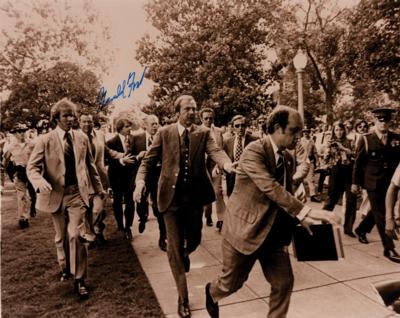 Lot #106 Gerald Ford Signed Photograph - Image 1