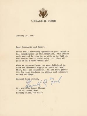Lot #105 Gerald Ford Typed Letter Signed