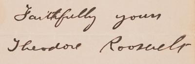 Lot #28 Theodore Roosevelt Autograph Letter Signed - Image 4