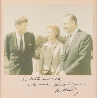 Lot #51 John F. Kennedy Signed Photograph as President - Presented to Walter Cronkite on September 2, 1963 - Image 1
