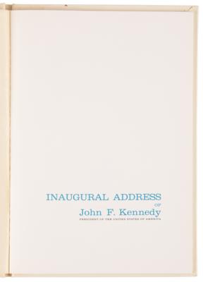 Lot #47 John F. Kennedy Inaugural Address Book (Privately Printed) Signed as President - Presented to the Chief of White House Police - Image 5