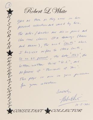 Lot #52 John F. Kennedy Handwritten Notes and Doodles from Houston's Rice Hotel on November 21, 1963 - Image 3