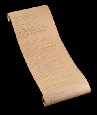 Lot #205 Kennedy Assassination: Uncut Associated Press Teletype Roll (16 Feet in Length) - Image 1