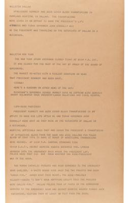 Lot #205 Kennedy Assassination: Uncut Associated Press Teletype Roll (16 Feet in Length) - Image 8